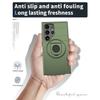 For Samsung Galaxy S24 Ultra Magnetic Case Ring Kickstand PC+TPU Phone Cover