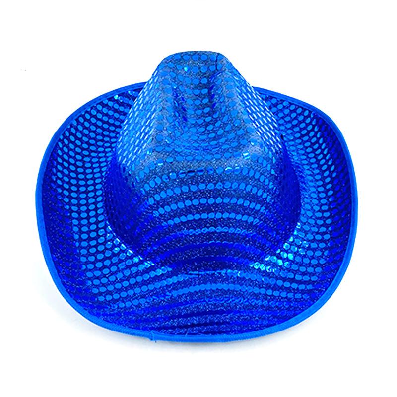 

Four-Color LED Light-Up Cowboy Hat for Stage & Halloween Party