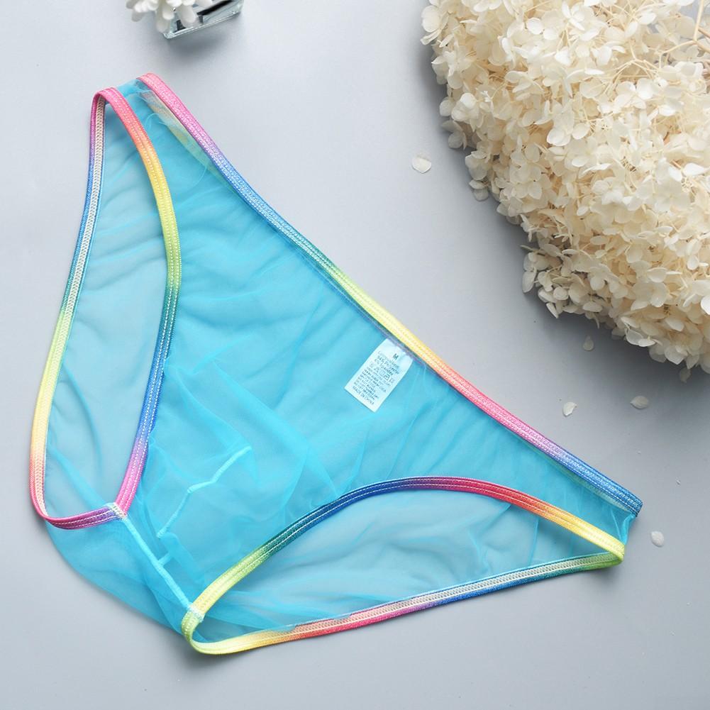 Mens Sexy Low Waist Briefs Mesh Underwear Low Waist Mens Sexy