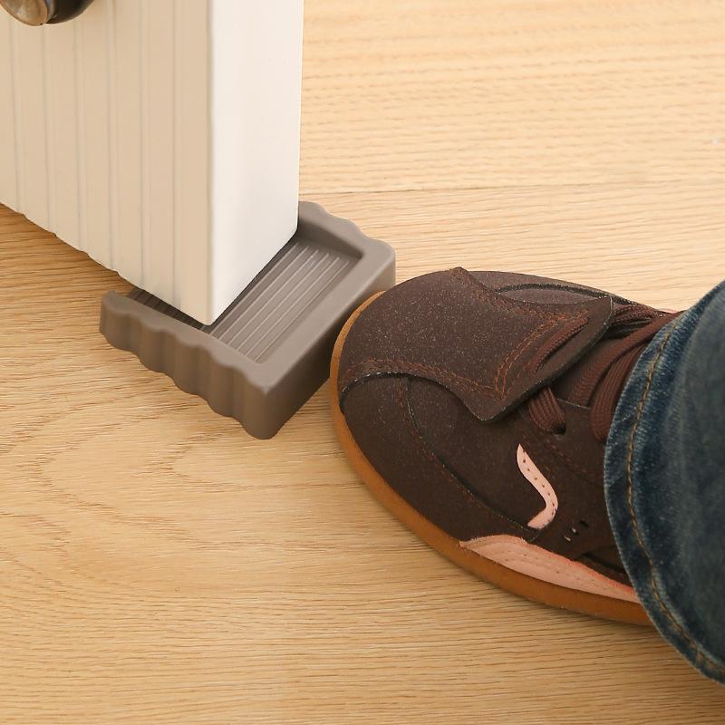 1Pcs Door Stoppers - Non-Slip Rubber Wedge Door Stoppers ,Durable Plastic Anti-Collision Safety Holders For Under-Door Draft