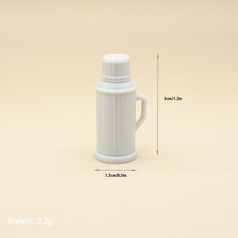 1Pcs Mini Pastel Thermos Models Cute Design Sturdy Plastic For Dollhouse Sand Table Decor Pography Props