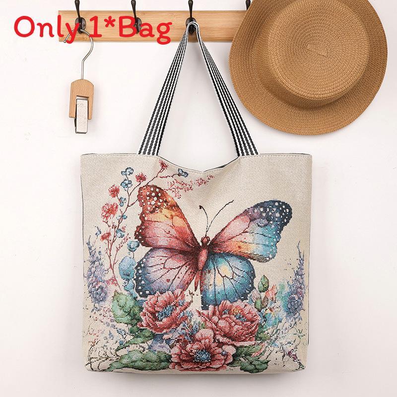 Bohemian Embroidered Tote Bag With Polyester Lining For Women And Casual Outings