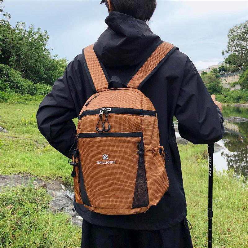 Lightweight Ripstop Outdoor Backpack Multi Pocket Adjustable Strap Casual Daypack for Hiking Travel and Daily Commute