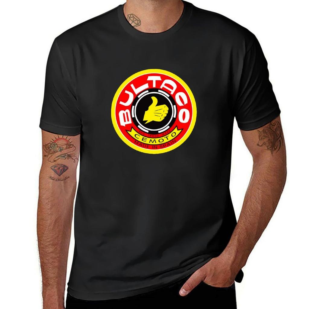 Bultaco Motorcycle Tshirt Tops Plus Size Tops Aesthetic Clothes Short Sleeve Tee Tshirt Unisex