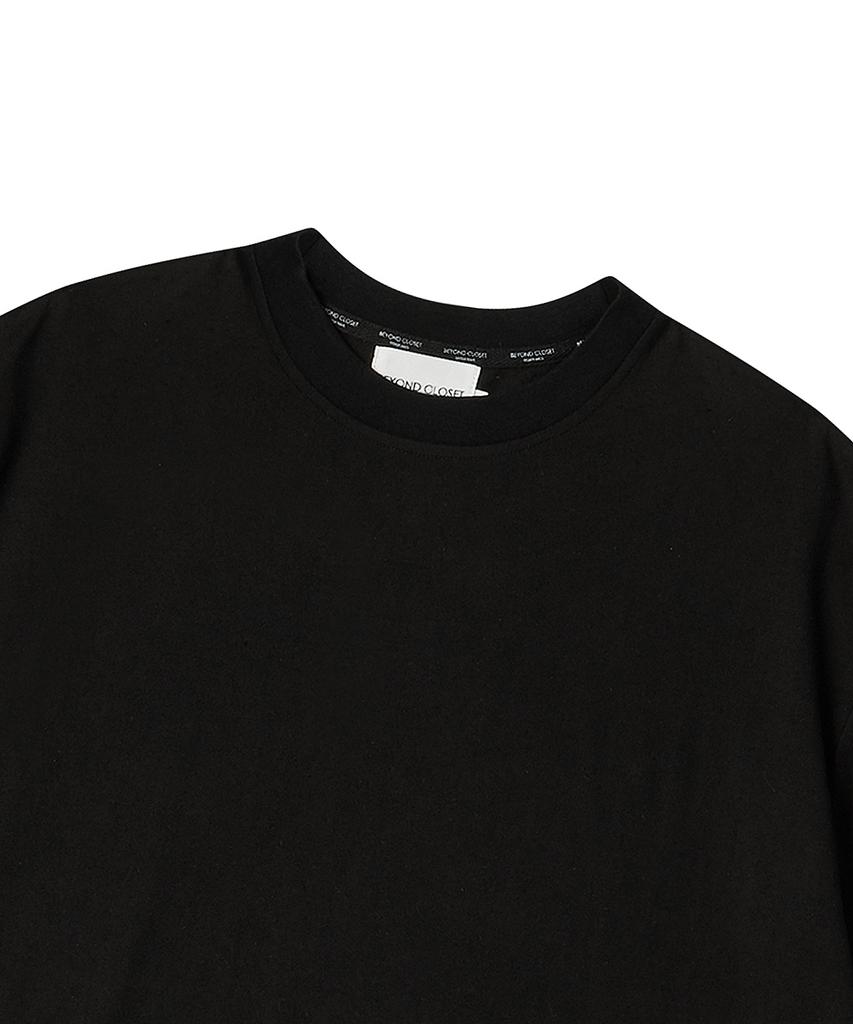 BEYOND CLOSET Nomantic Small Logo Basic Short Sleeve T-Shirt Black