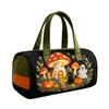 Damen Stepp-Baumwolle Fußball-Print Reisetasche, Stilvolle Yoga Übernachtungs-Handtasche