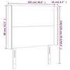 VidaXL LED Headboard Bedroom Furniture Single Bed Accessory Headboard Interior Dark Brown 3123761