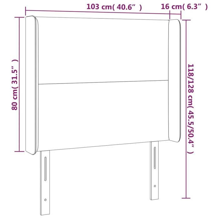 VidaXL LED Headboard Bedroom Furniture Single Bed Accessory Headboard Interior Dark Brown 3123761