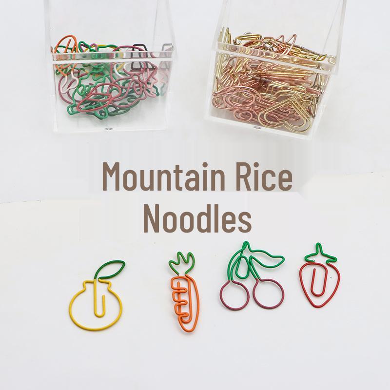 Creative Blue Metal Paper Clips: Versatile Shapes for Office and Bookmarks