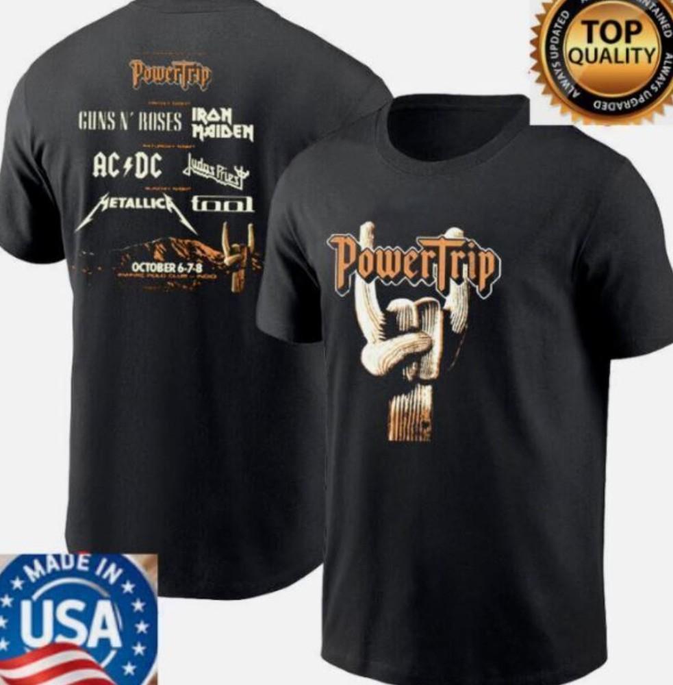 

RARE !!! The Power Trip 2023-2024 T-Shirt Rock Festival 2023 Tee Gift for Fan XL