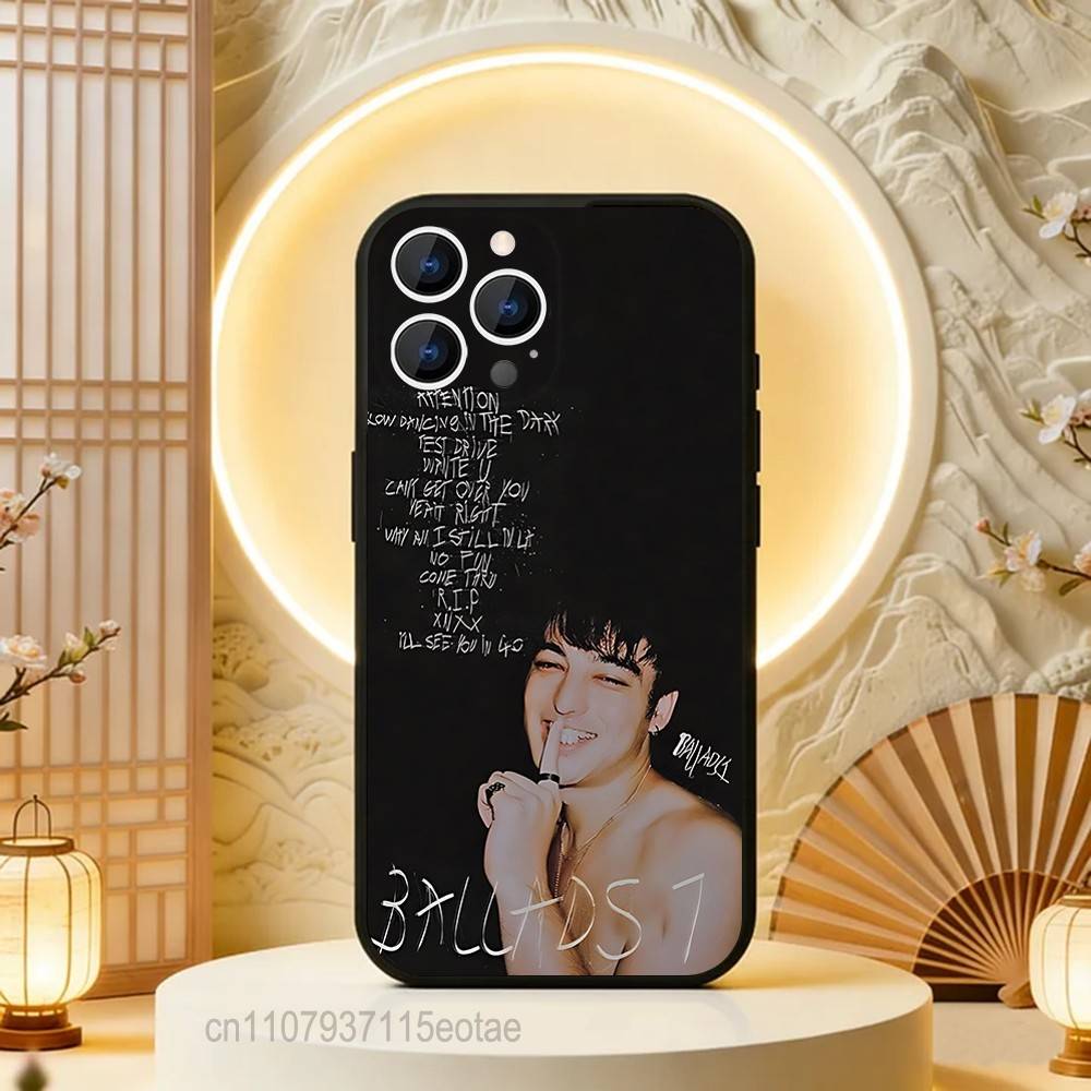 Singer J-Joji Smithereens Black Soft Case For iPhone 17 13 14 15 11 16 12 Pro Max Pro Max Plus E Air Mini Phone Cover Shell