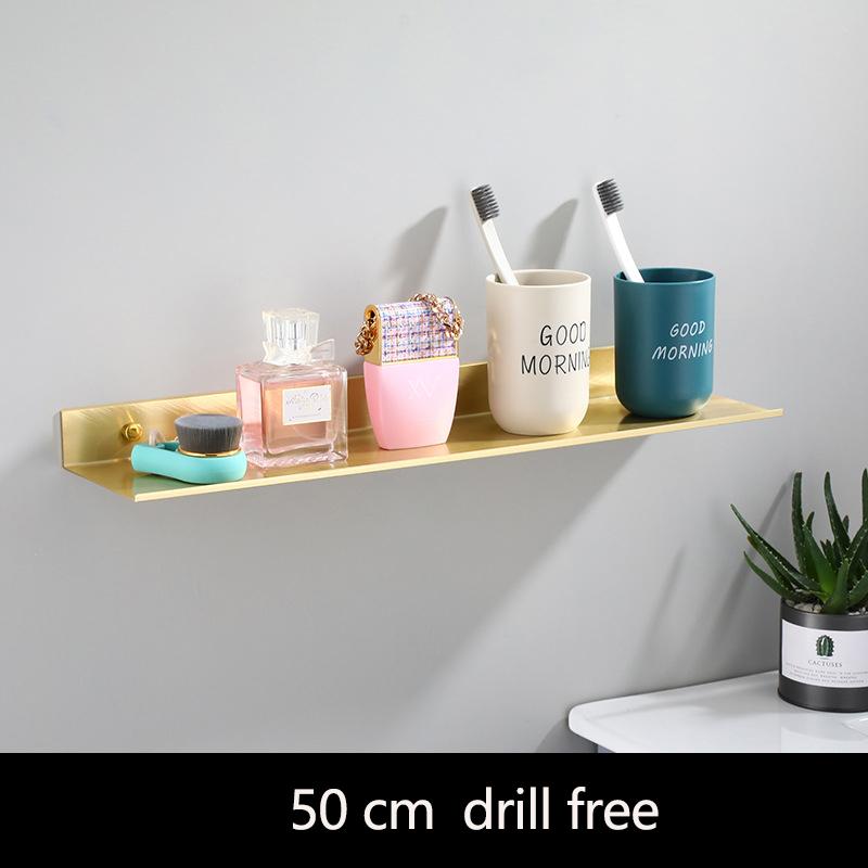 30-50cm zelta vannas istabas plaukts zelta
