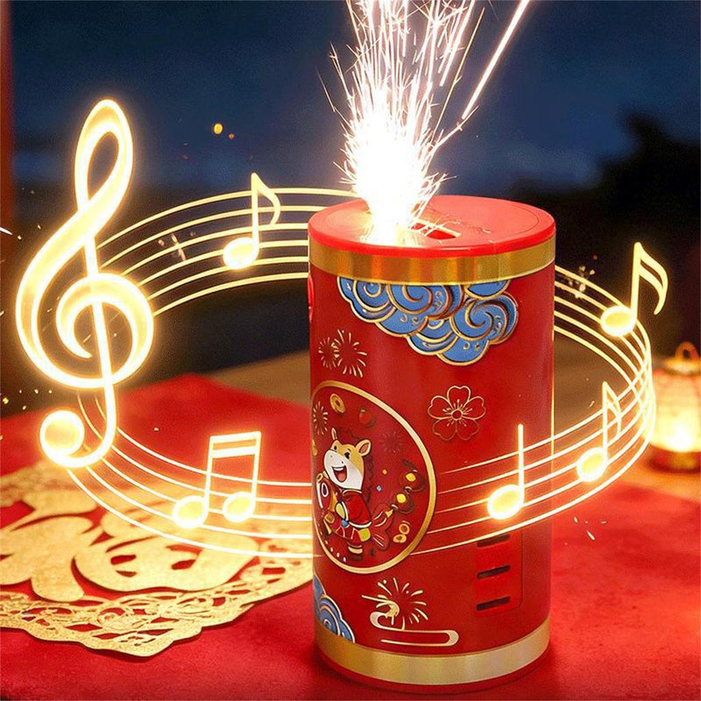 New Year Sparkler Toy - Rechargeable LED Firework Toy With Remote Control, Safe Festival Decor For Kids & Home