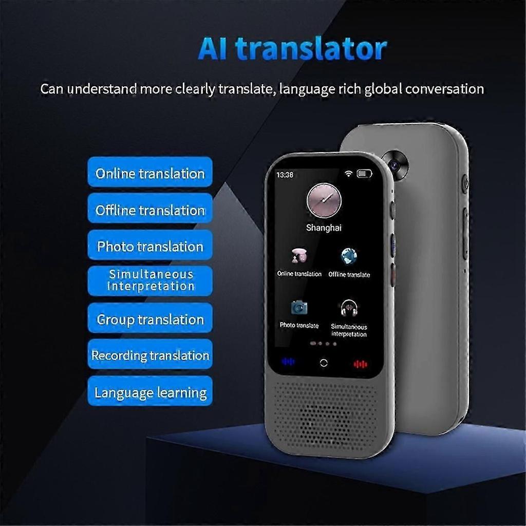 S80 Pro AI Translator - 138 Languages Real-time Photo & Voice Translation with Offline Mode