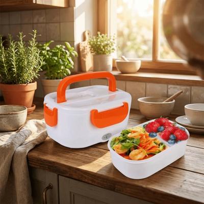 Caixa de Almoço Elétrica de Aquecimento Rápido Recipiente de Almoço à Prova de Vazamento Utensílios de Jantar Aquecedor de Comida Uso no Trabalho