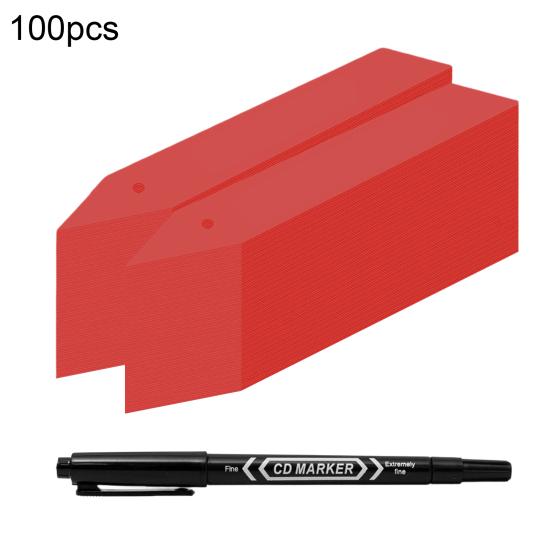 Plastic Plant Tags Reusable Plant Marker Pen Labels with Plant Name Tags Planter Label Stakes