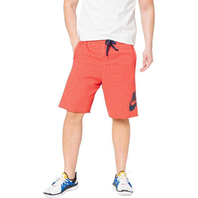 Nike Lace Letter Print Mid Waist Casual Shorts Men Shorts Red DM6817-657