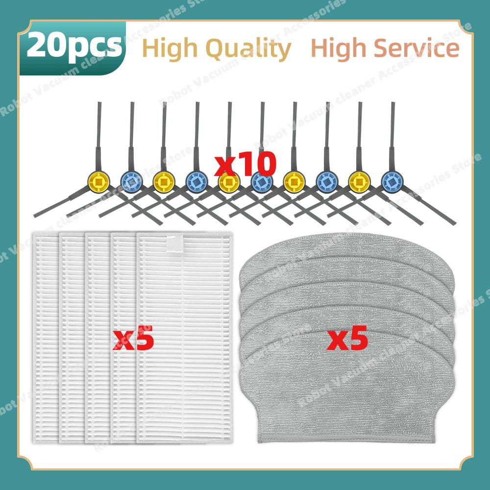 Kompatybilne dla Midea M6 / Eureka NER600 Części Główne Szczotki Boczne Filtr Hepa Ściereczka do Mopa Akcesoria Zamienne