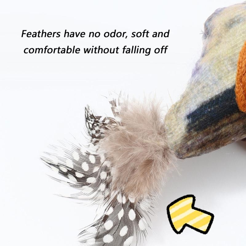 Interactive Cats Toy Funny Teasing Chirping Hanging Type Toy Entertainment Chirping Toy for Felines Play Cats Supplies