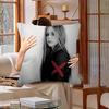 A-Avril Best L-Lavigne Stitch Lucky Dragon Pillow Cover Sofa Cushion Cover Home Room Decoration Children Gift