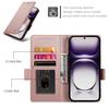 DF-010 For Oppo Reno12 5G (Global) Wallet Phone Case Stand PU Leather Flip Cover