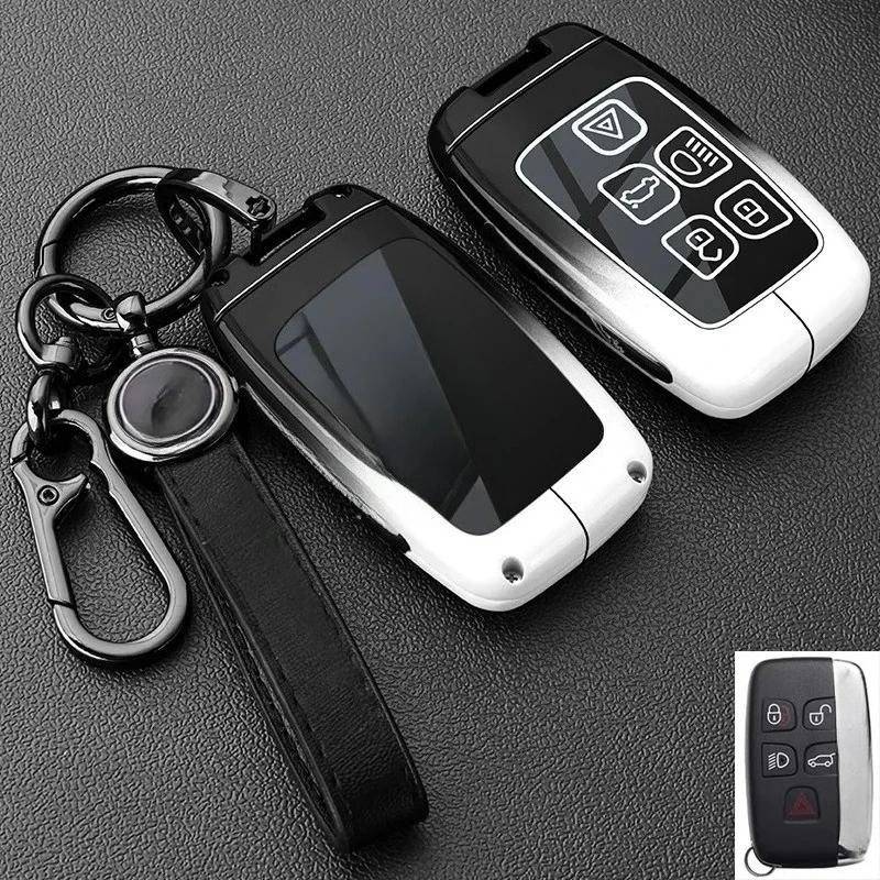 Kmkm For Xfl Luxury Car Key Case Xel Shell Xjl Buckle Fpace Bag Xf Dedicated Xe Protective Car Key Holder