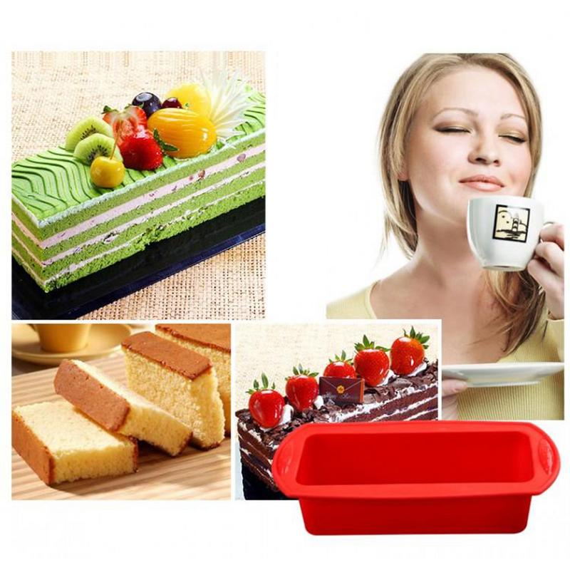 New Silicone Mold Baking Tools Rectangular Silicone Cake Mold Toast Candy Mold Mold DIY Kitchen Supplies Cake Making
