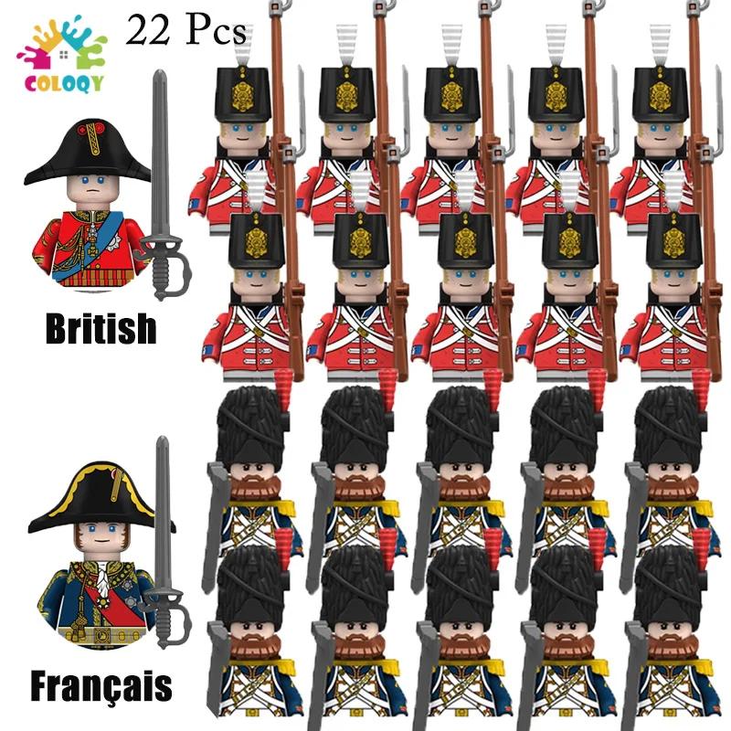 New Kids Toys Napoleonic Wars General Soldier Building Blocks Imperial Navy Mini Action Figures Toys For Kids Birthday Gifts