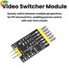 DC5-12V 3-Channel Video Switcher Module FPV 3-Camera Switching with PWM Control Suitable for RC Drones and FPV Racing Drones
