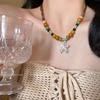 Luxury temperament celebrity style stacked pearl necklace women's autumn and winter high-end design sense atmospheric sweater chain light