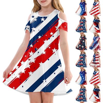 Girls' A-Line Dress -Summer Sleeveless Casual Sundress Toddler Dress