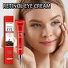 Retinol Koffein Ögonkräm, Ögonkräm för Mörka Ringar och Svullnad, Anti-Aging Ögonkräm, Minska Fina Linjer