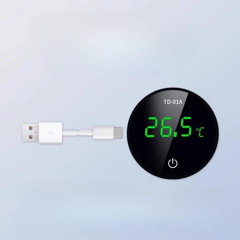 Rechargeable Fish Tank Thermometer High-precision Water Temperature Meter LED Display Digital Display Large Screen Aquarium