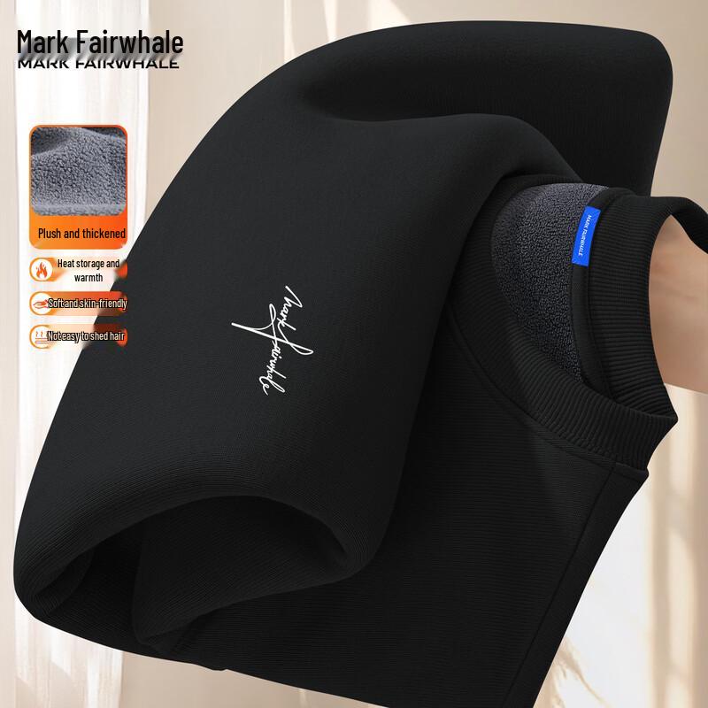 Mark Huafei Herren Fleecegefüttertes Sweatshirt mit lockerem Schnitt