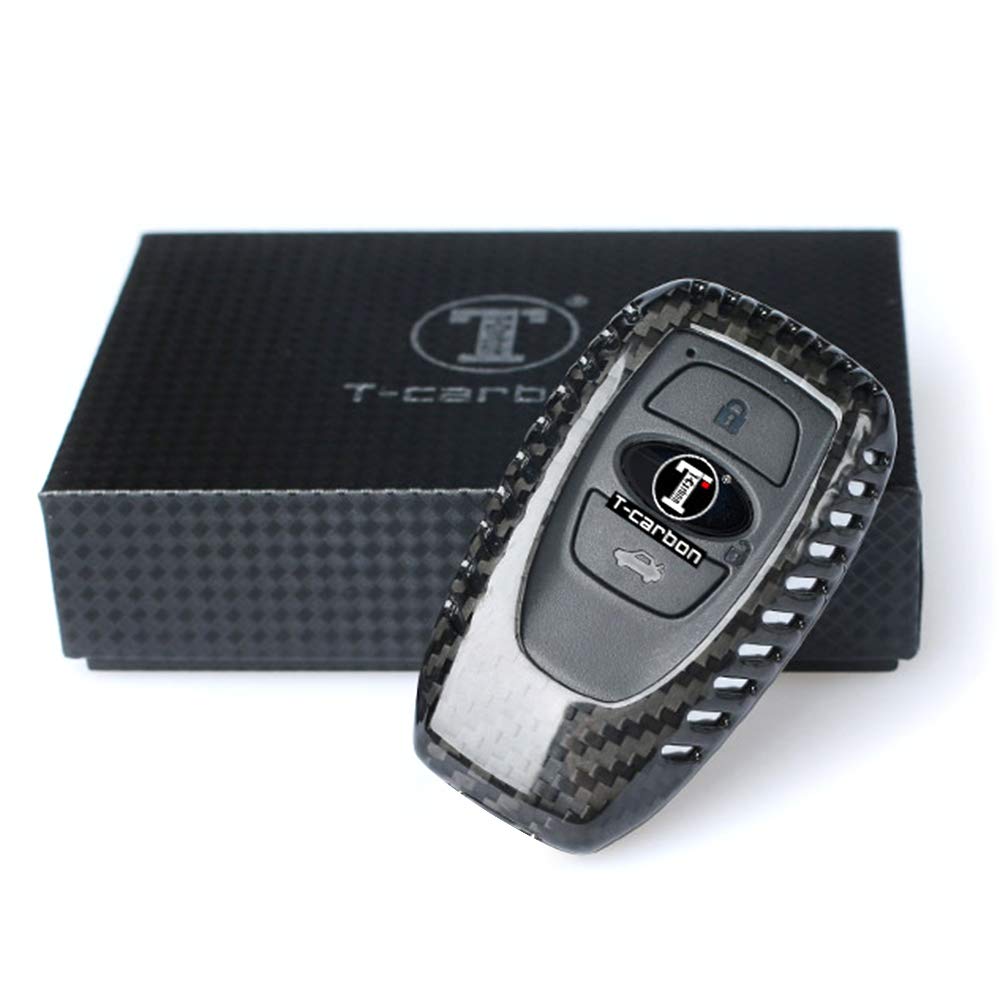 Time Sale Carbon Key Cover for Subaru Cars, Real Carbon, Dry Carbon, Smart Key Case, Lightweight, High Quality, Subaru (Black)