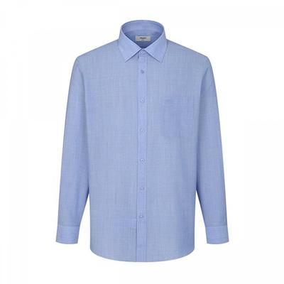 Wool Mix Pillafil Solid Long Sleeve Shirt Rpssg1009 Bu