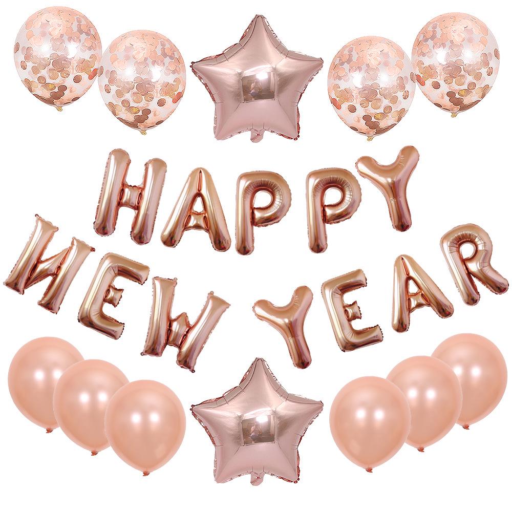 Cross-Border Birthday Party Balloon Set: 18-Inch Star Sequin Decoration