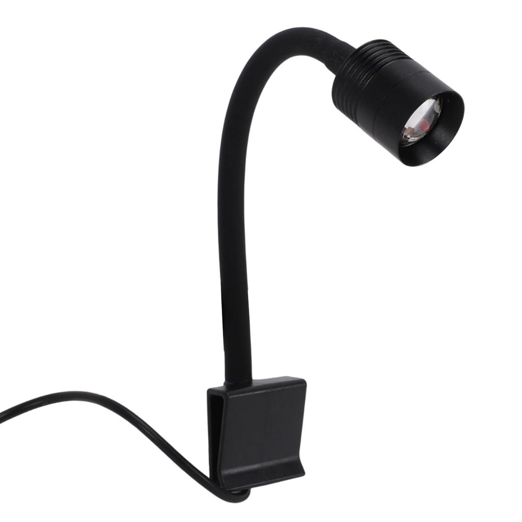 Reflector Acvariu Iluminare 3 Culori Etanșare IP65 360 grade Braț cu Clemă Rotativ USB LED cu Clip pentru Pești