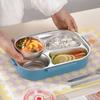 Large Capacity 304 Stainless Steel Lunch Box Sealed Divided Food Storage Container  School