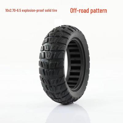 10x2.70-6.5 Kietas 10 colių Sprogimui atsparus Off-Road Elektrinio paspirtuko padanga, Nereikia pripūsti, Tuščiaviduris ir Atsparus dilimui