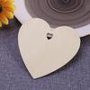 50/100pcs 100mm Wooden Love Heart Christmas Ornaments Blank Slice for DIY Craft Making, Painting, Christmas Decorations