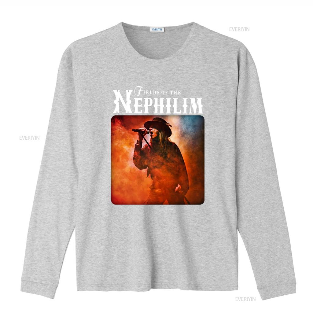 Fields Of Nephilim Rock Band T Shirt For Unisex And Unisex Gothic Style With Concert Print Vintage Washed Streetwear Homme Stylish