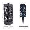 Outdoor Waterproof Beautiful Hollow Cottage Lawn Lamp Creative LED Light Control Induction Garden Lawn Lamp Solar Light