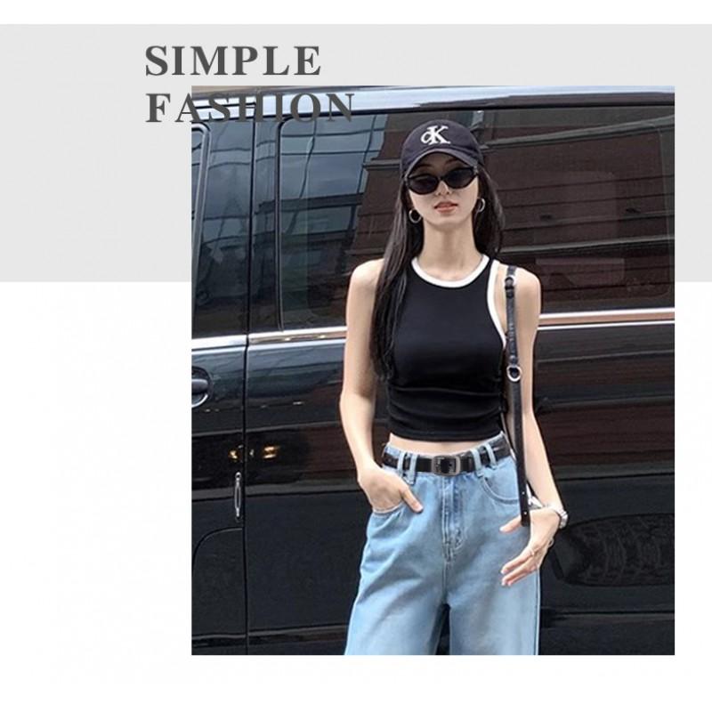 Womens Genuine Leather Belt With Alloy Buckle Casual Slim Waistband Jeans Office Wear