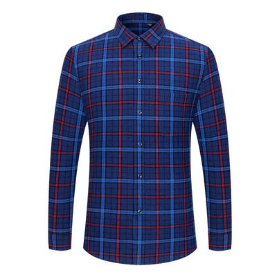 100% baumwolle Plaid Shirts für Business Männer Langarm Qualität Herbst