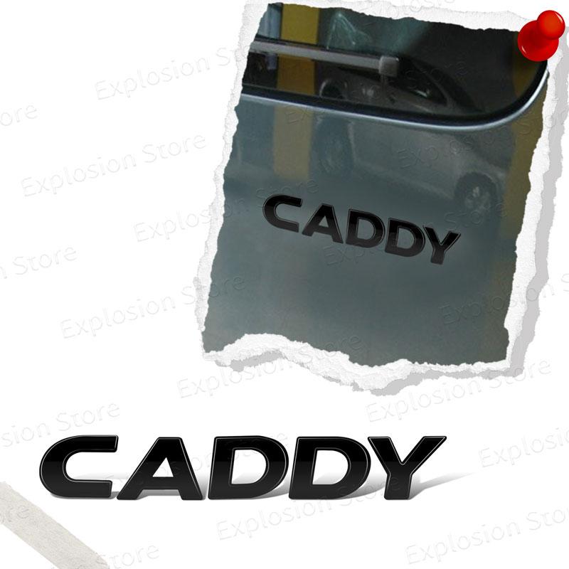 SVLHP1 Car Styling Decor Word Letter Metal Car Sticker Trunk Emblem Badge Decal For VW Volkswagen Caddy Logo Golf Passat Jetta Touran