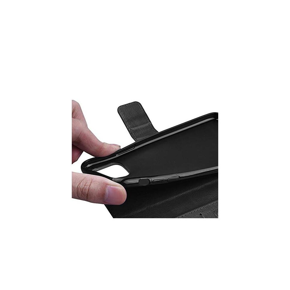 iPhone 12 Mini Leather Wallet Case, Flip Protective Case Cover with Wallet Card Holder, Stand and Wrist Strap - PU Leather with Magnetic Closure