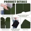 Camping Stove Windscreen 4 Plates Steel Camp Stove Windscreen Folding Outdoor Picnic Cooker Stove Wind Screen Windshield With Dr