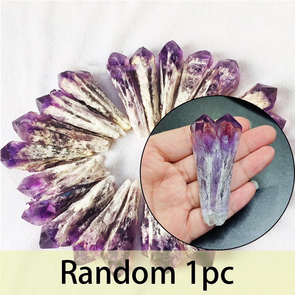 Natural Uruguay Amethyst Backbone Crystal Scepter Wand Single Point Cluster Crystal Wand Home Decoration Mineral Specimen Gift