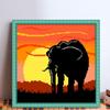 Partial Embroidery Bead Animal 9CT DIY Cross Stitch Kit for Living Room Bedroom